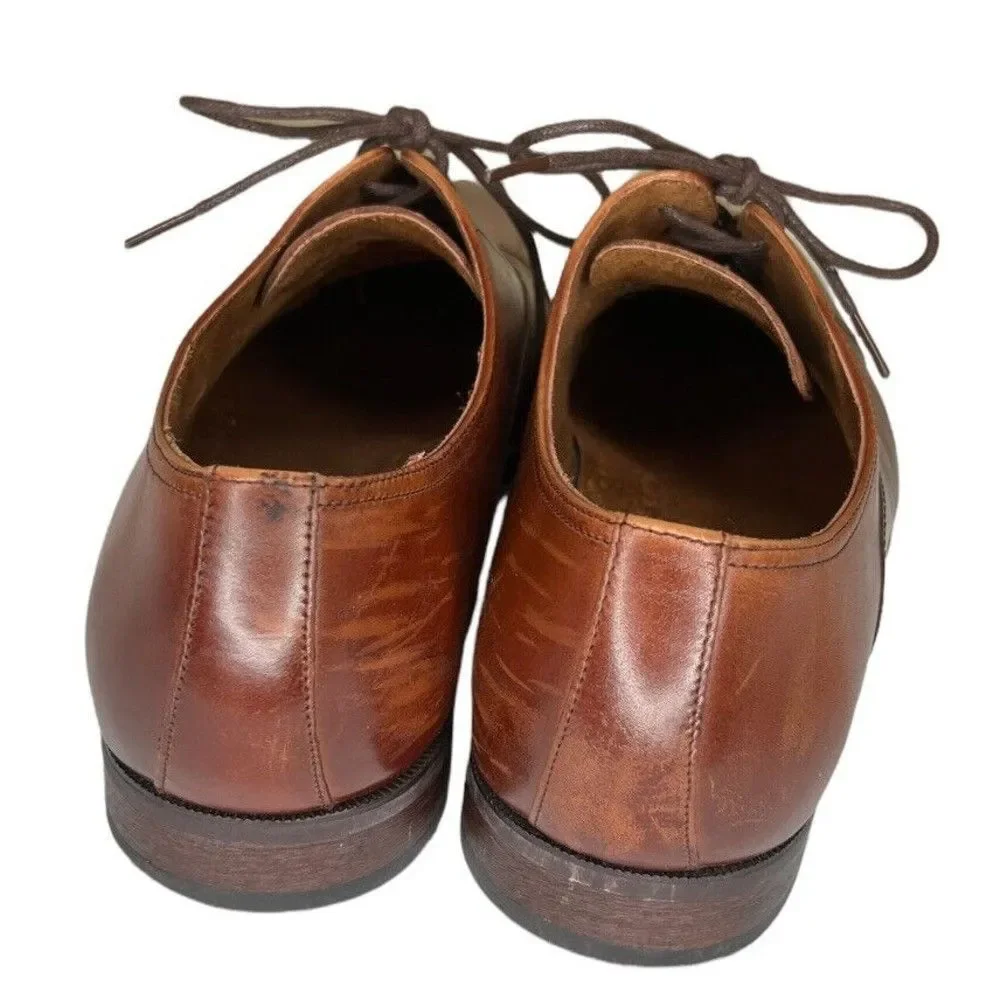 Florsheim Men Size 10.5D Brown Leather Shoes Dress Oxford‎ MEMORY FOAM